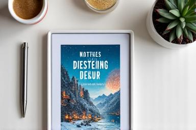 A book displayed on a tablet screen